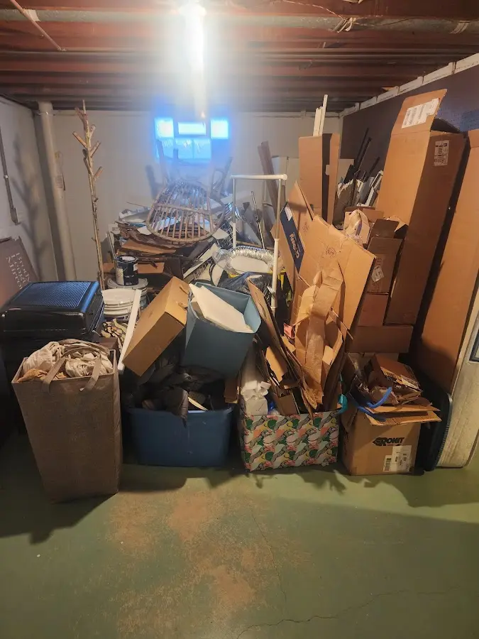 Roll-off dumpster container at job site for Cleanout Dumpster Rental in Dallas